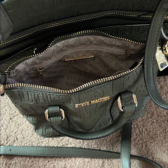 Steve Madden Blivia Maddi Olive Handbag with 2 Small Matching Bags - Picture 13 of 13